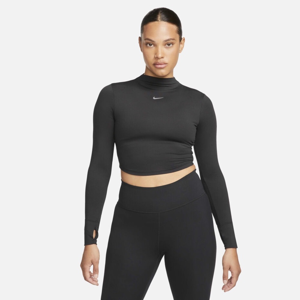 Nike Dri-FIT One Luxe — Women's Long-Sleeve Cropped Top Small
